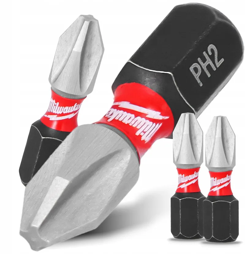 Impact Bit PH2 25mm Magnetisch - 2 Stuks de Milwaukee – image du produit