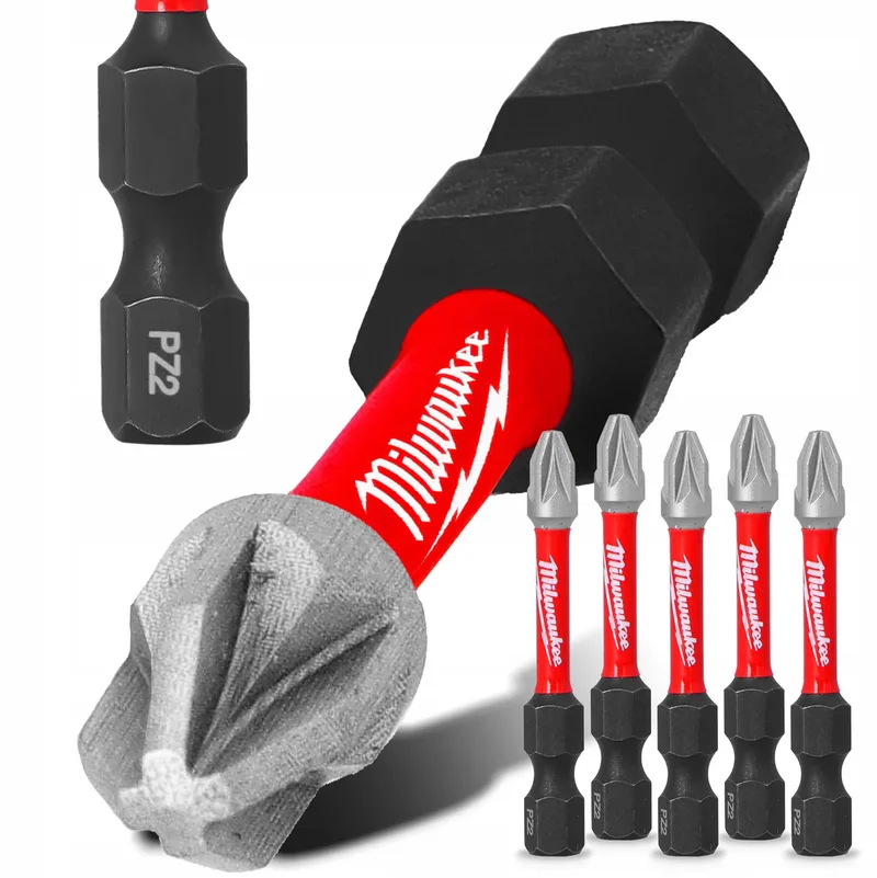 Impact Bit PZ2 50mm Magnetisch - 5 Stuks van Milwaukee – productafbeelding