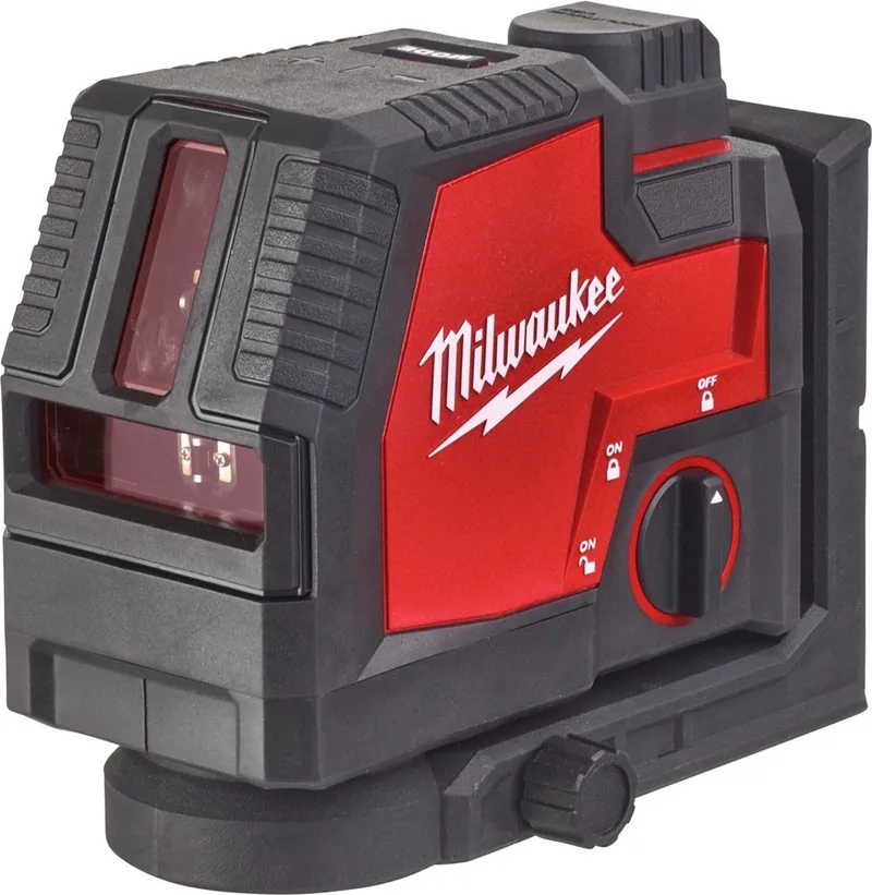 L4 CLL-301C 4V Li-ion accu Kruislijnlaser set (1x 3.0Ah accu) in koffer - 2 lijnen - 30m - Groen de Milwaukee, Rouge – image du produit