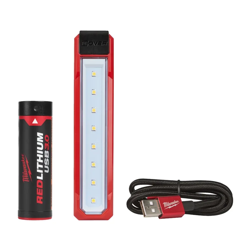 L4 FL-301 LED mini werklamp REDLITHIUM™ 3.0Ah USB batterij - 4933479763 de Milwaukee – image du produit