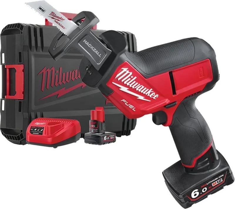M12 CHZ-602X 12V Li-Ion accu reciprozaag set (2x 6.0Ah accu) in HD Box - snelwissel - koolborstelloos de Milwaukee – image du produit