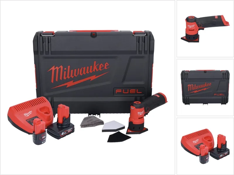 M12 FDSS-422X Accu Subcompacte Spot-schuurmachine 12V 2.0Ah/4.0Ah M12 FUEL™ in HD Box - 4933479681 de Milwaukee – image du produit
