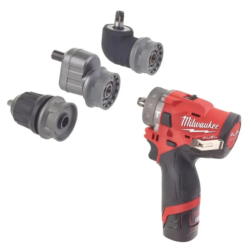 M12 FUEL™ FPDXKIT-202X Accu klop-/schroefboormachine 12V 2.0Ah + 3x Hulpstukken in HD-Box - 4933464138 von Milwaukee – Produktbild