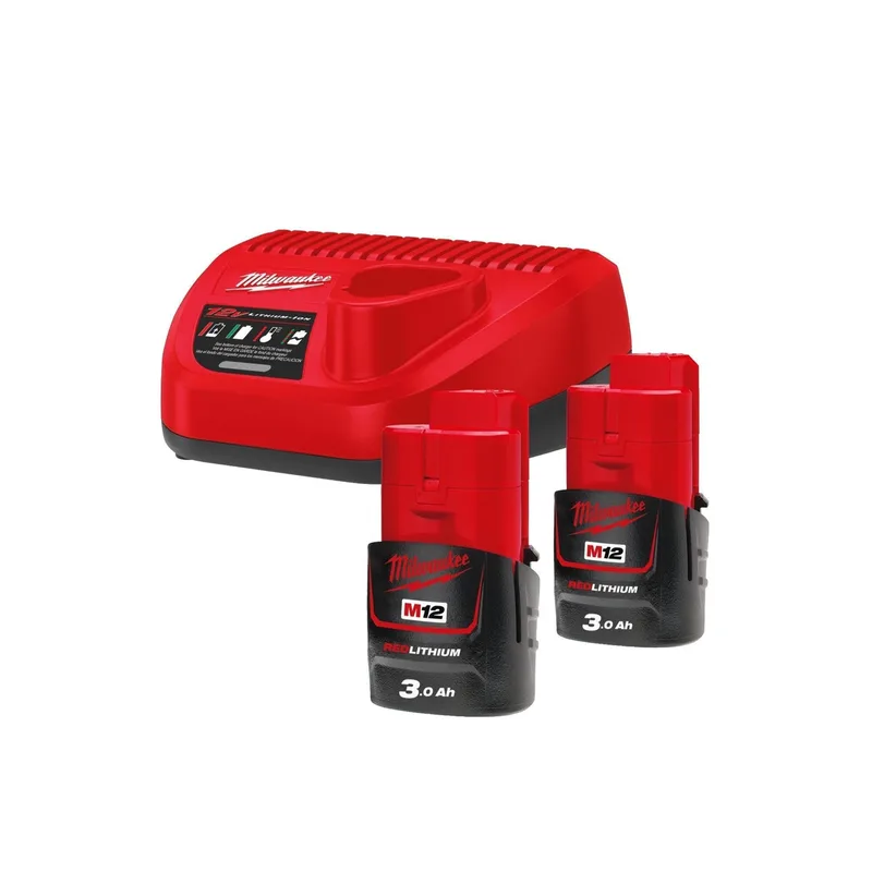 M12 NRG-302 Accu Starterset 12V 2x 3.0Ah - 4933451902 by Milwaukee – product image
