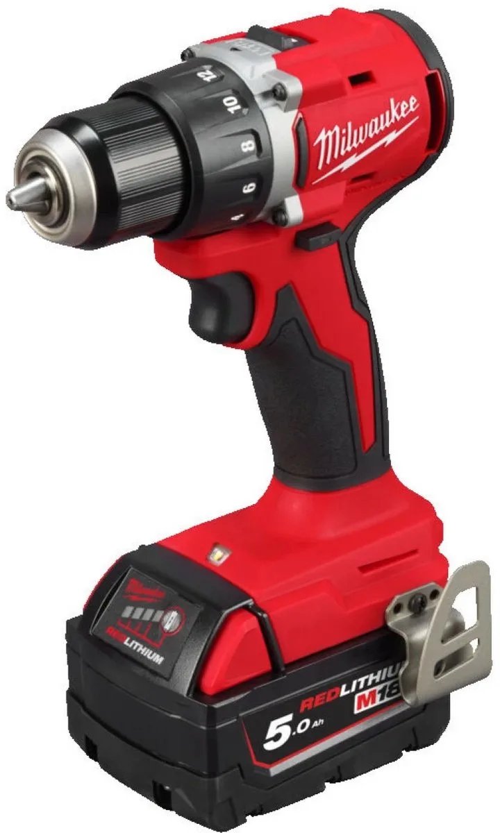 M18 BLDDRC-502C accu boor-/schroefmachine + 2x 18V 5.0 accu + oplader in koffer by Milwaukee – product image