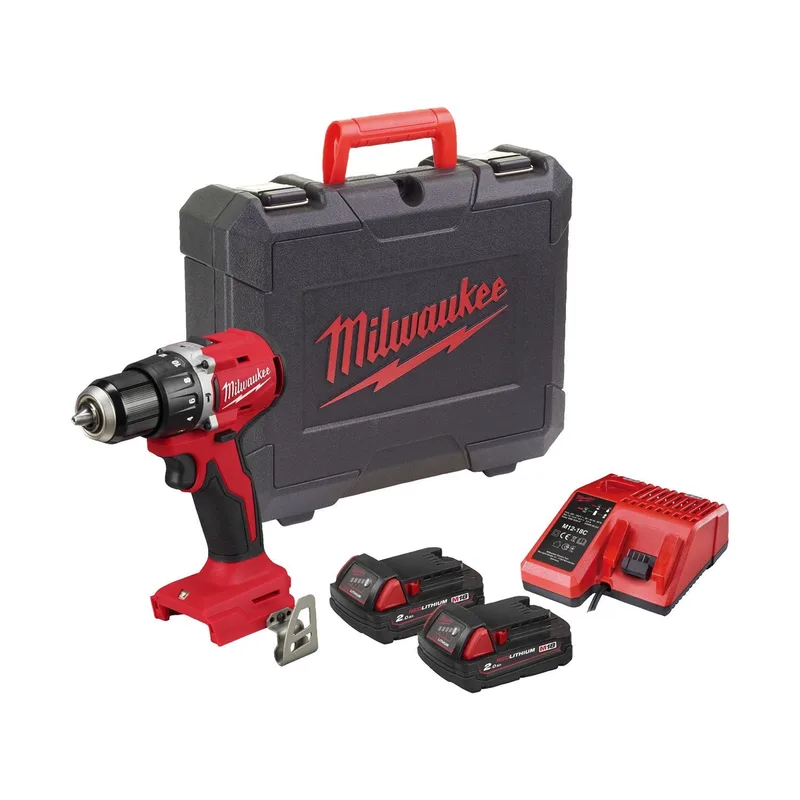 M18 BLPDRC-202C Compacte accu klop-/schroefboormachine 18V 2.0Ah in koffer - 4933492822 de Milwaukee – image du produit