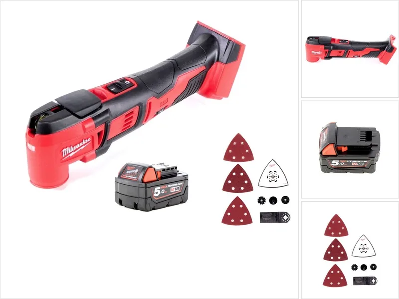 M18 BMT-501 snoerloos multifunctioneel gereedschap 18 V + 1x accu 5.0 Ah - zonder oplader von Milwaukee – Produktbild