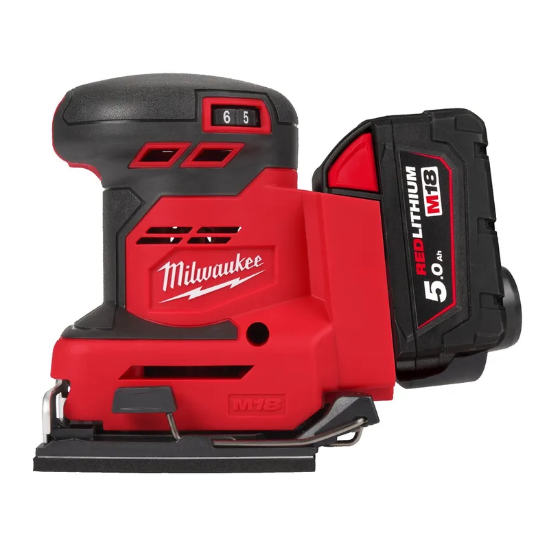 M18 BQSS-502B Accu vlakschuurmachine 18V 5.0Ah in tas - 4933479967 van Milwaukee – productafbeelding