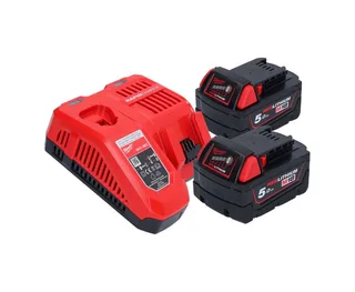 M18 FMTIW2F38-502 Accu-slagmoersleutel 18 V 745 Nm 3/8" borstelloos + 2x oplaadbare accu 5.0 Ah + lader van Milwaukee – productafbeelding 4 van 5