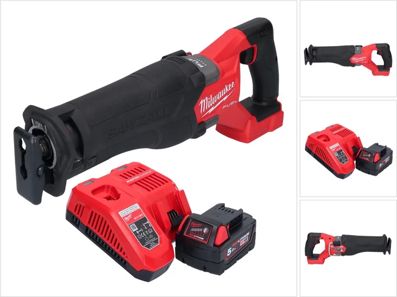 M18 FSZ-501 accu reciprozaag 18 V borstelloos + 1x accu 5.0 Ah + lader fra Milwaukee – produktbillede