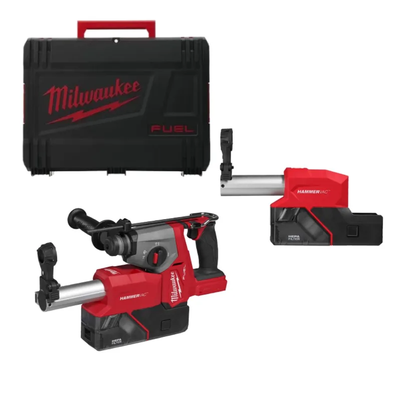 M18 FUEL™ Compacte accu combihamer SDS-Plus 1,7J incl. stofafzuiging 18V basic body in koffer - 4933498586 van Milwaukee – productafbeelding