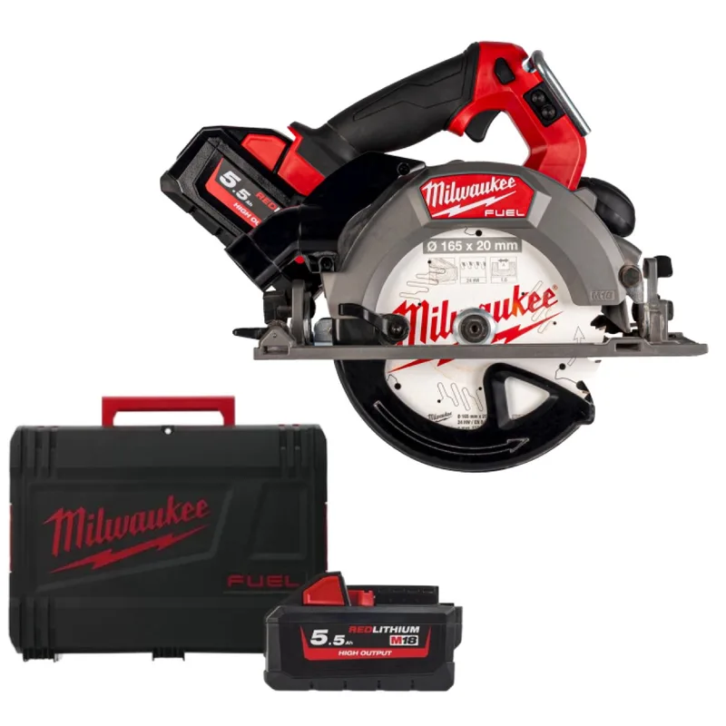 M18 FUEL™ FCSDC165-552C Accu cirkelzaag 165mm 18V 5.5Ah in koffer - 4933499997 von Milwaukee – Produktbild