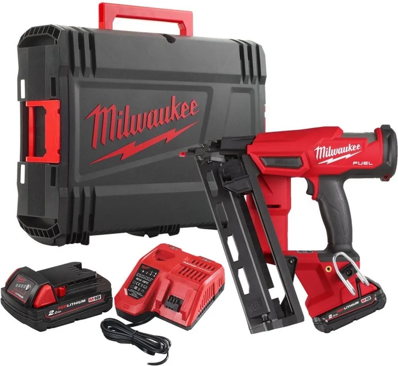 M18 FUEL™ FN16GA-202X Accu Afwerktacker 16Ga 18V 2.0Ah in HD-Box - 4933478092 van Milwaukee – productafbeelding