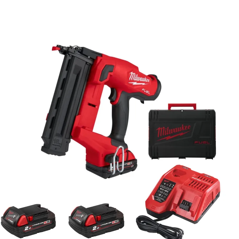 M18 FUEL™ FN18GS-202X Accu Afwerktacker 18Ga 18V 2.0Ah in HD-Box - 4933471407 by Milwaukee – product image