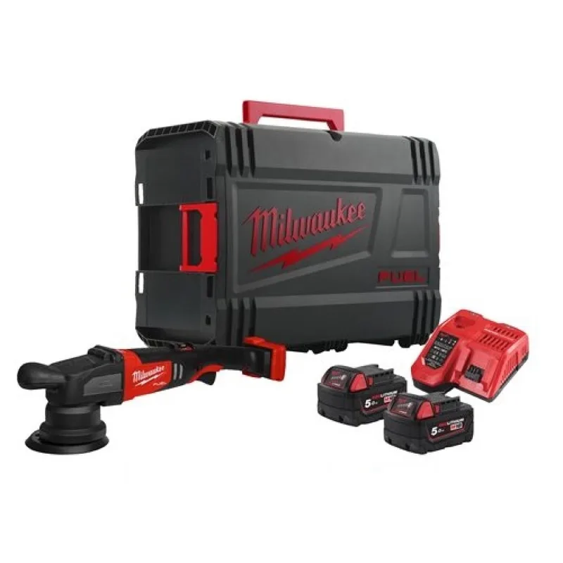 M18 FUEL™ FROP15-502X Accu excentrische polijstmachine 125mm 18V 5.0Ah in HD-Box - 4933478835 de Milwaukee – image du produit