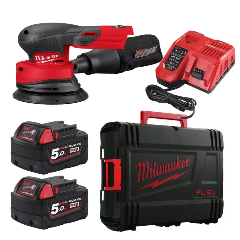 M18 FUEL™ FROS125-502X Accu excenterschuurmachine 125mm 18V 5.0Ah in HD-Box - 4933498254 de Milwaukee – image du produit