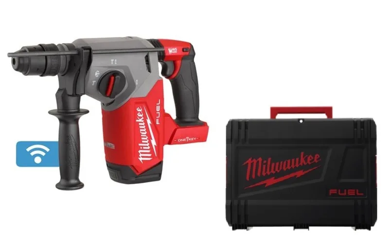 M18 FUEL™ ONEFHX-0X ONE-KEY™ Accu combihamer SDS-Plus 2,5J + snelwisselboorkop 18V Basic Body in HD-Box - 4933478503 de Milwaukee – image du produit