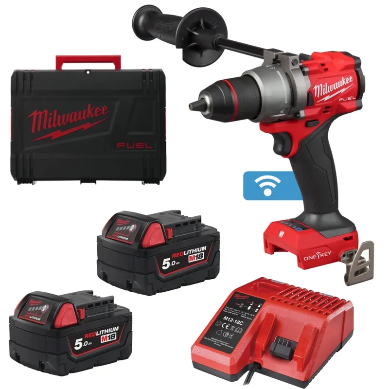 M18 FUEL™ ONEPD3-502X ONE-KEY™ Accu klop-/schroefboormachine Gen4 18V 5.0Ah in HD-Box - 4933492801 by Milwaukee – product image