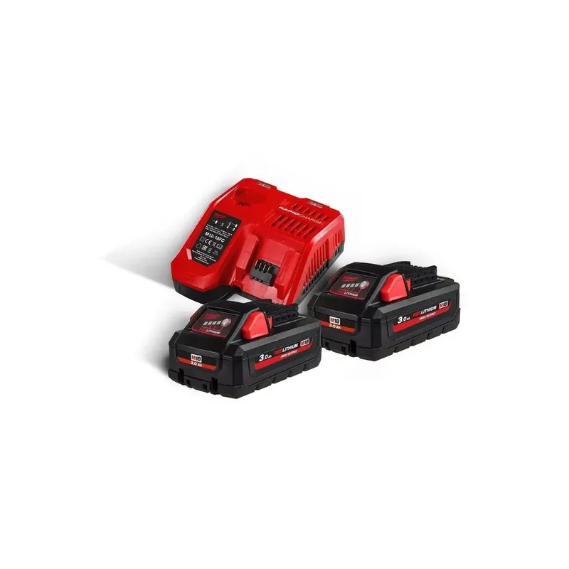 M18 HNRG-302 Accu Starterset 18V High Output™ 2x 3.0Ah - 4933471071 de Milwaukee – image du produit
