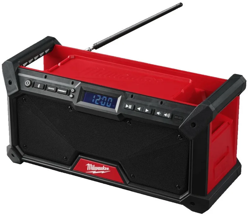 M18 Jobsite radio DAB+ de Milwaukee, Rouge, Noir – image du produit
