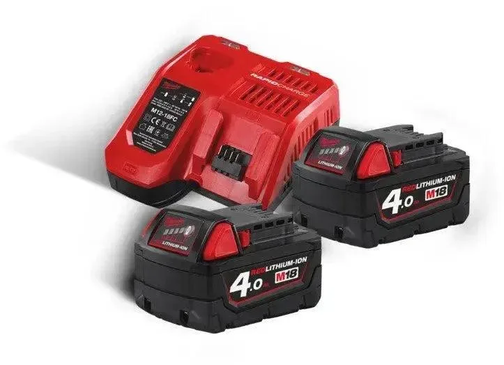 M18 NRG-402 Accu Starterset 18V 2x 4.0Ah - 4933459215 von Milwaukee – Produktbild