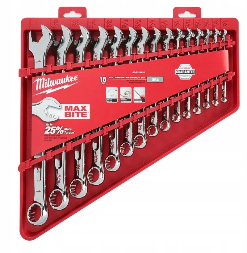 MAX BITE™ Imperial Ringsteeksleutelset met ratel 15- delig - 4932464996 de Milwaukee – image du produit