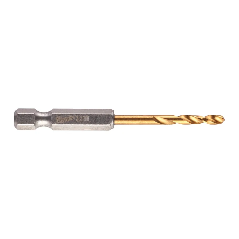 Metaalboor HSS-G Ti. SHOCKWAVE RED HEX 3,2 mm (2 stuks) - 48894706 by Milwaukee – product image