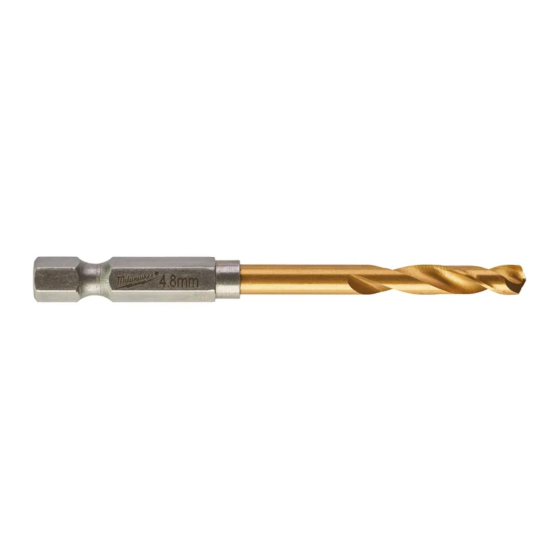 Metaalboor HSS-G Ti. SHOCKWAVE RED HEX 4,8 mm - 48894711 de Milwaukee – image du produit