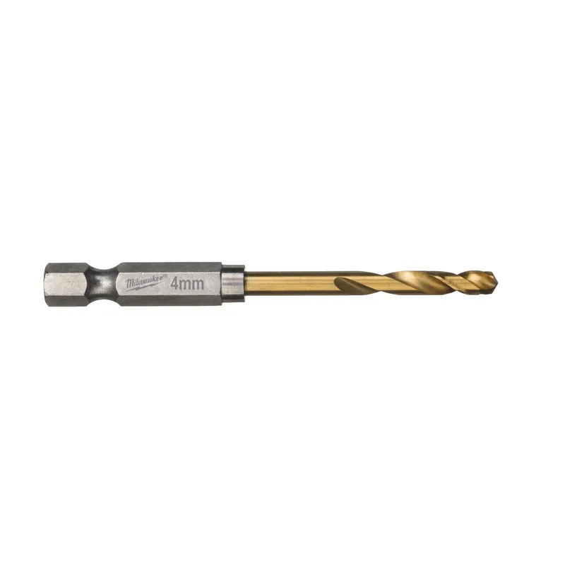 Metaalboor HSS-G Ti. SHOCKWAVE RED HEX 4 mm (10 stuks) - 4932478178 by Milwaukee – product image