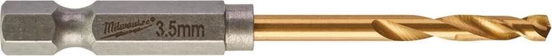 Metaalboor Shockwave HSS-G Tin Red Hex Shockwave HSS-G TiN Red Hex 3,5 mm - 2 stuks - 48894707 fra Milwaukee – produktbillede