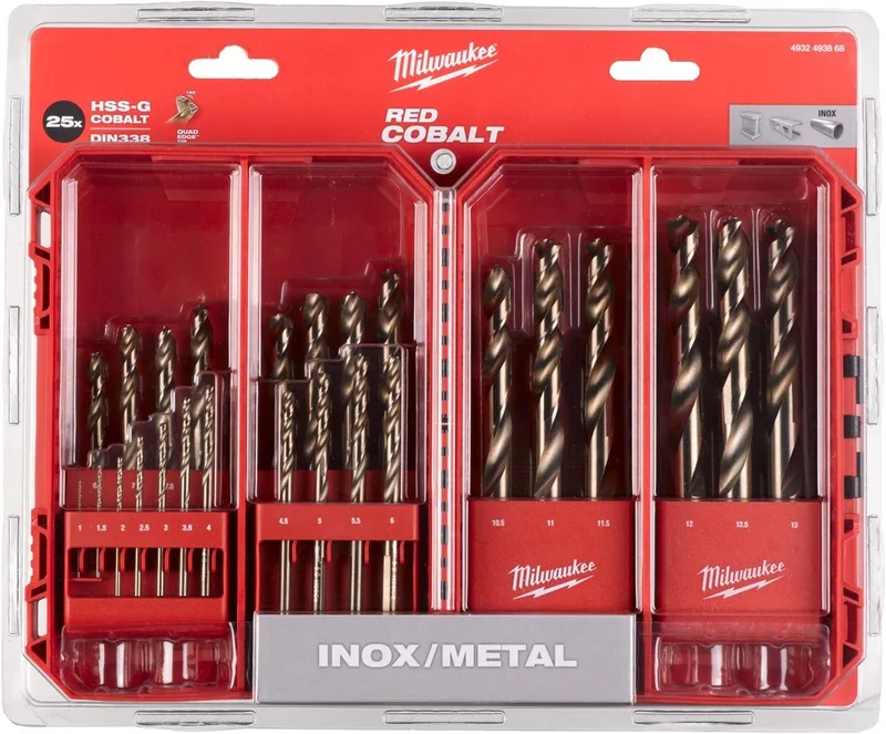 Metaalboren Set - 25-delig - Red Cobalt by Milwaukee – product image