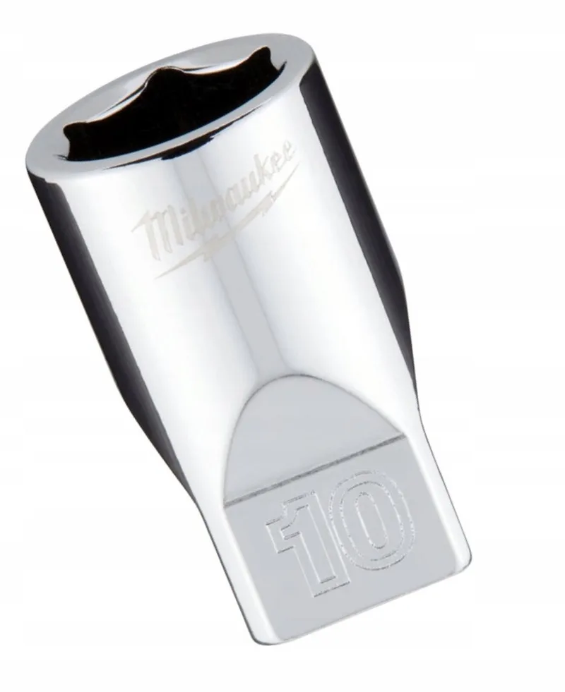 Milwaukee 1/4 Ratel Dop Metrisch Standaard 10 mm - 4932478318 by Milwaukee, Silver – product image