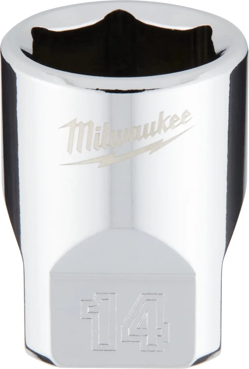 Milwaukee 1/4 Ratel Dop Metrisch Standaard 14 mm - 4932478322 von Milwaukee, Blau – Produktbild