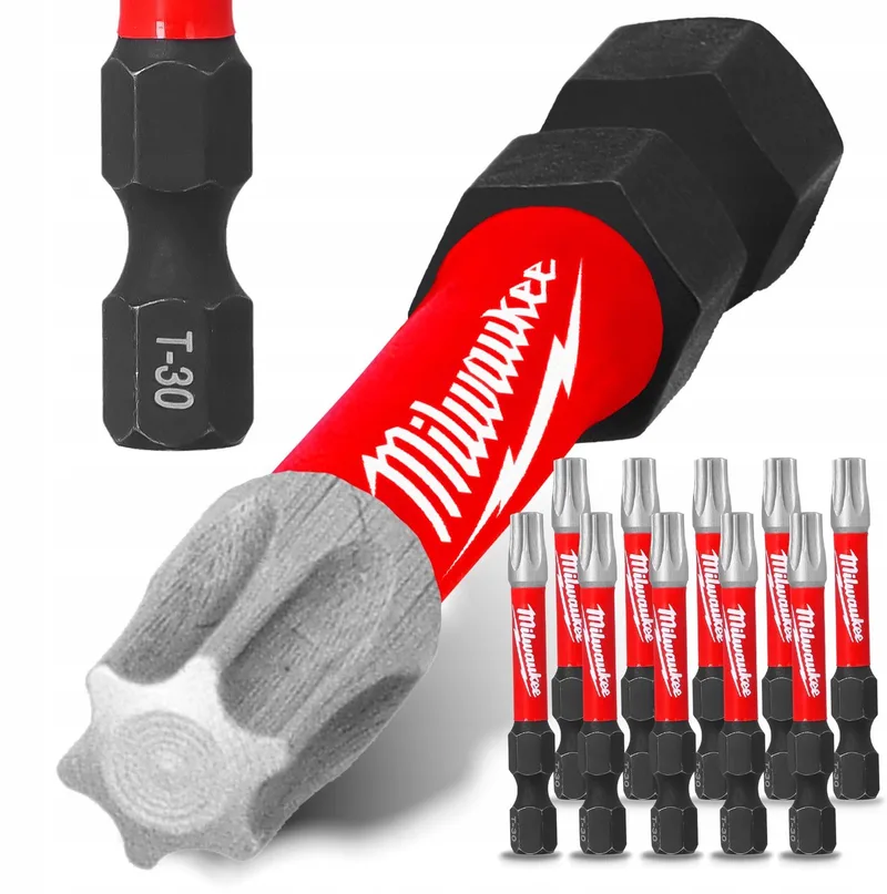 Milwaukee 10x TX30 Impact Bit 50mm Magnetisch Torx Schroefbit by Milwaukee – product image