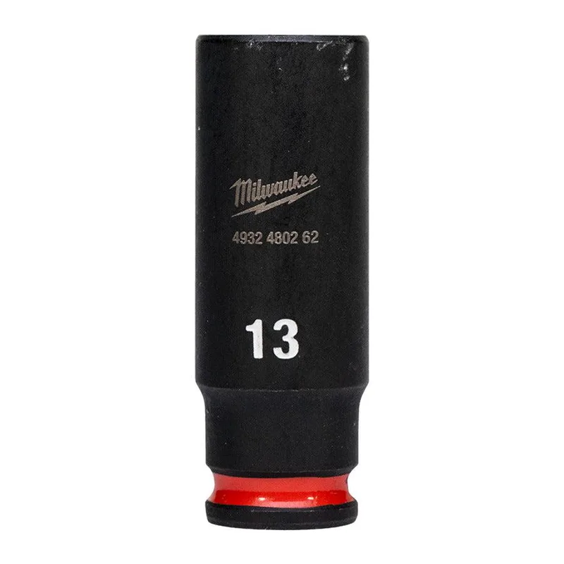 Milwaukee 13 mm 1/4" Krachtdop lang - ShockWave™ - 4932480262 by Milwaukee – product image
