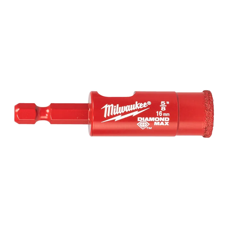 Milwaukee 16 mm Diamantboor 1/4" HEX - DIAMOND MAX Nat/Droog - 4932498347 von Milwaukee – Produktbild