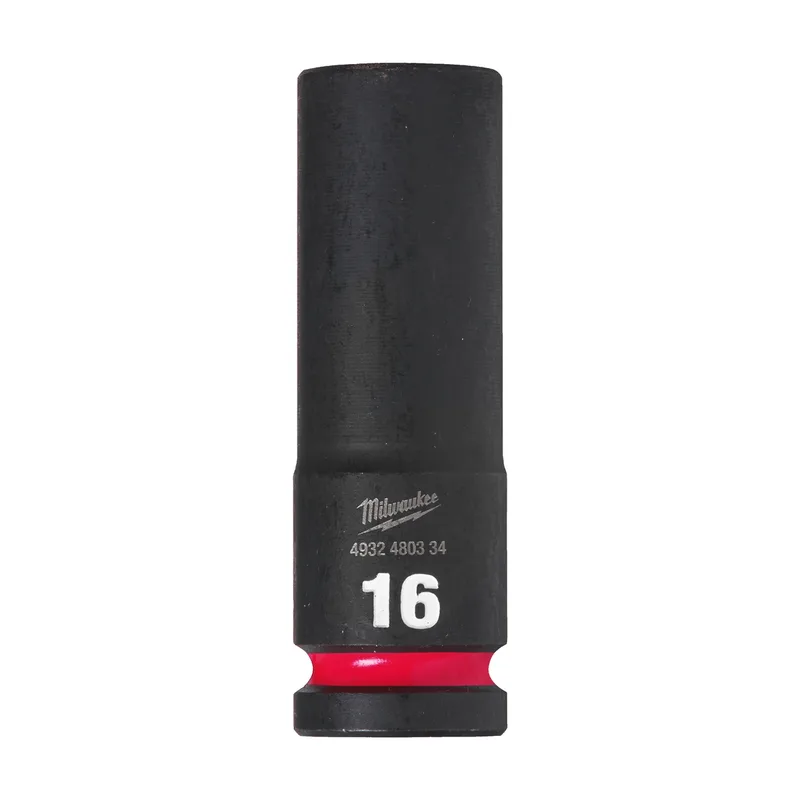 Milwaukee 16mm 1/2" Krachtdop | lang - ShockWave™ - 4932480334 by Milwaukee – product image