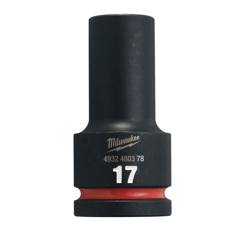 Milwaukee 17 mm 3/4" Krachtdop lang - ShockWave™ - 4932480378 de Milwaukee – image du produit