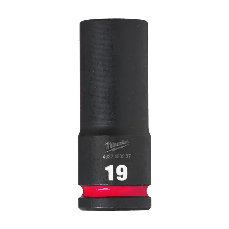 Milwaukee 19mm 1/2" Krachtdop | lang - ShockWave™ - 4932480337 by Milwaukee – product image