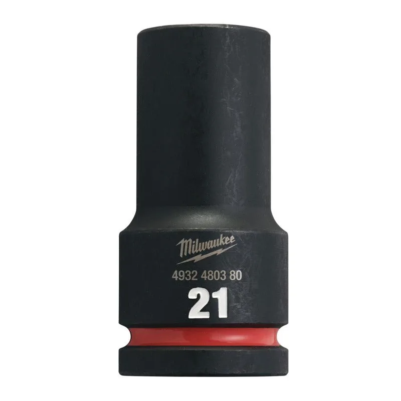 Milwaukee 21 mm 3/4" Krachtdop lang - ShockWave™ - 4932480380 by Milwaukee – product image