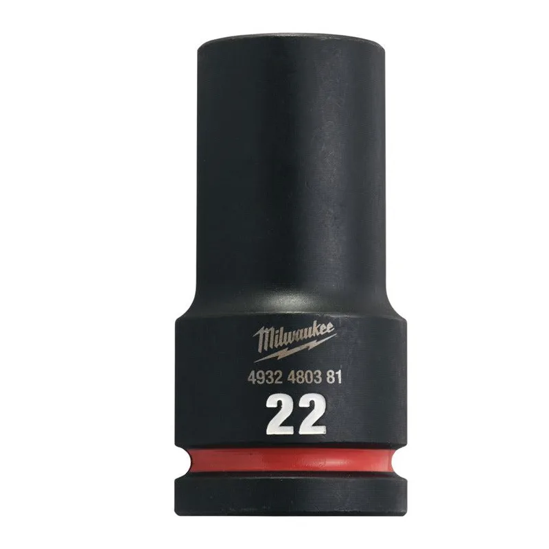 Milwaukee 22 mm 3/4" Krachtdop lang - ShockWave™ - 4932480381 von Milwaukee – Produktbild