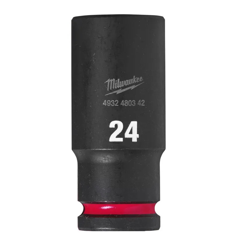 Milwaukee 24mm 1/2" Krachtdop | lang - ShockWave™ - 4932480342 by Milwaukee – product image