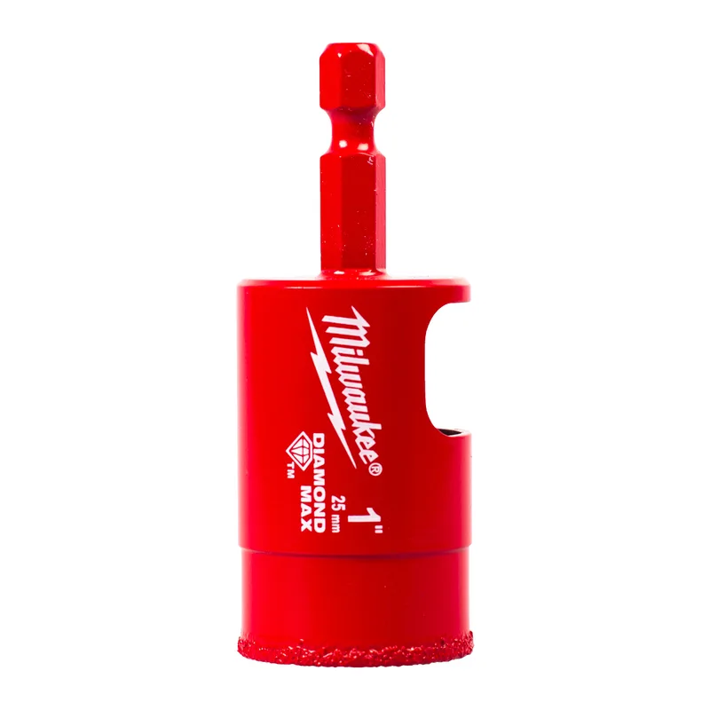 Milwaukee 25 mm Diamantboor 1/4" HEX - DIAMOND MAX Nat/Droog - 4932498350 de Milwaukee – image du produit