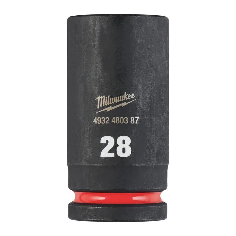 Milwaukee 28 mm 3/4" Krachtdop lang - ShockWave™ - 4932480387 by Milwaukee – product image