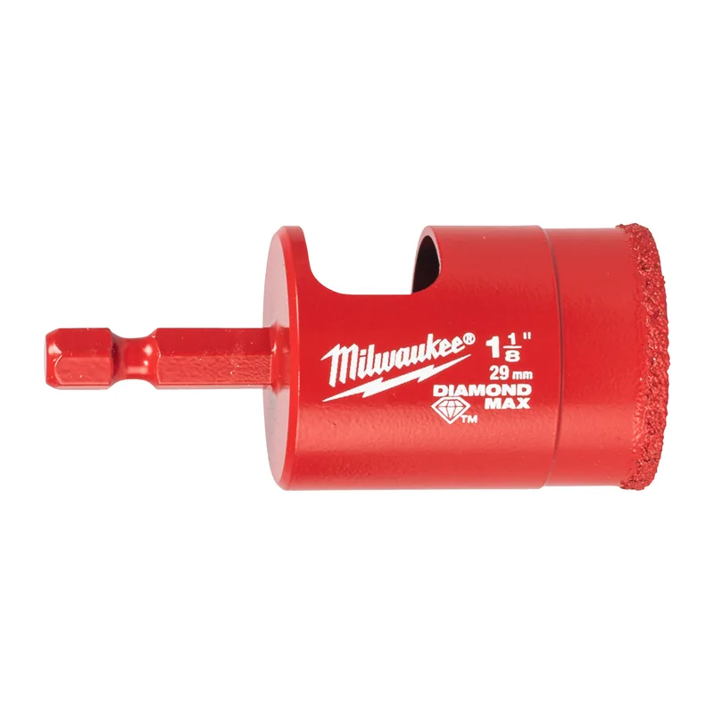 Milwaukee 29 mm Diamantboor 1/4" HEX - DIAMOND MAX Nat/Droog - 4932498351 by Milwaukee – product image