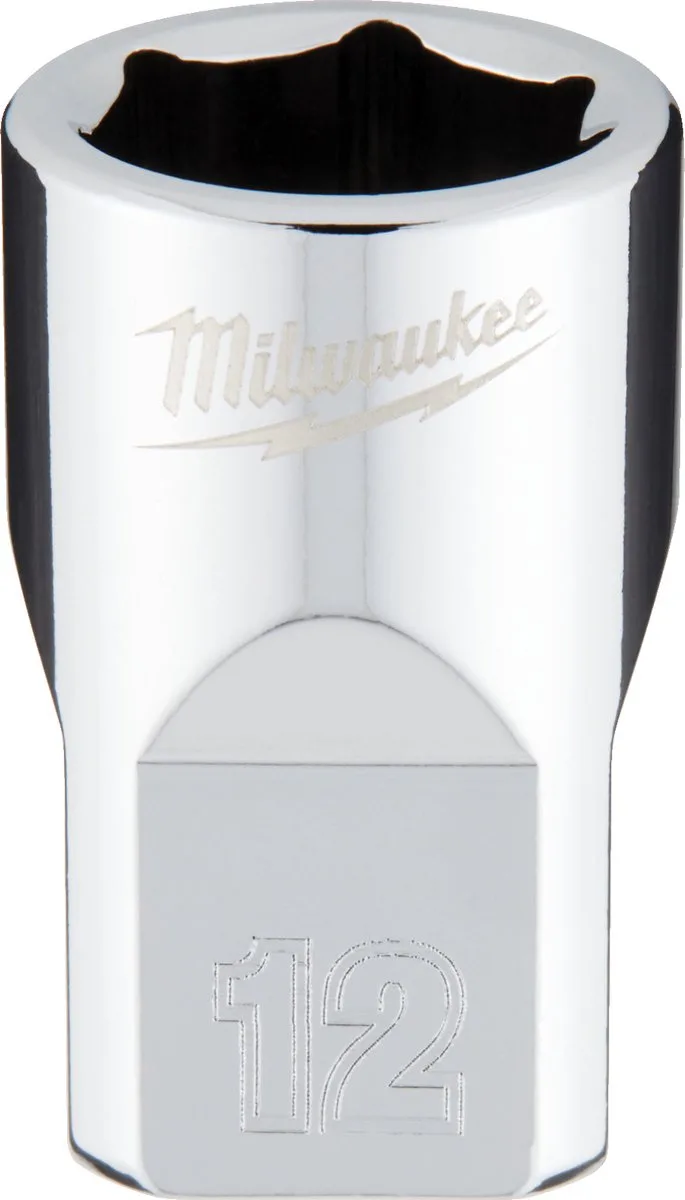Milwaukee 3/8 Ratel Dop Metrisch Standaard 12 mm - 4932478342 by Milwaukee, Blue – product image