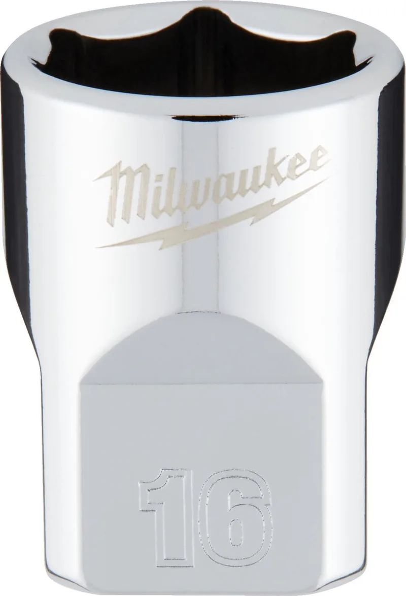 Milwaukee 3/8 Ratel Dop Metrisch Standaard 16 mm - 4932478346 de Milwaukee, Bleu – image du produit