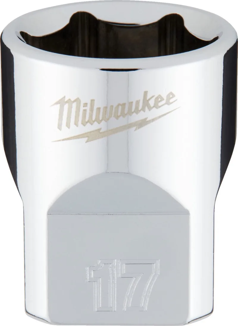 Milwaukee 3/8 Ratel Dop Metrisch Standaard 17 mm - 4932478347 von Milwaukee, Blau – Produktbild
