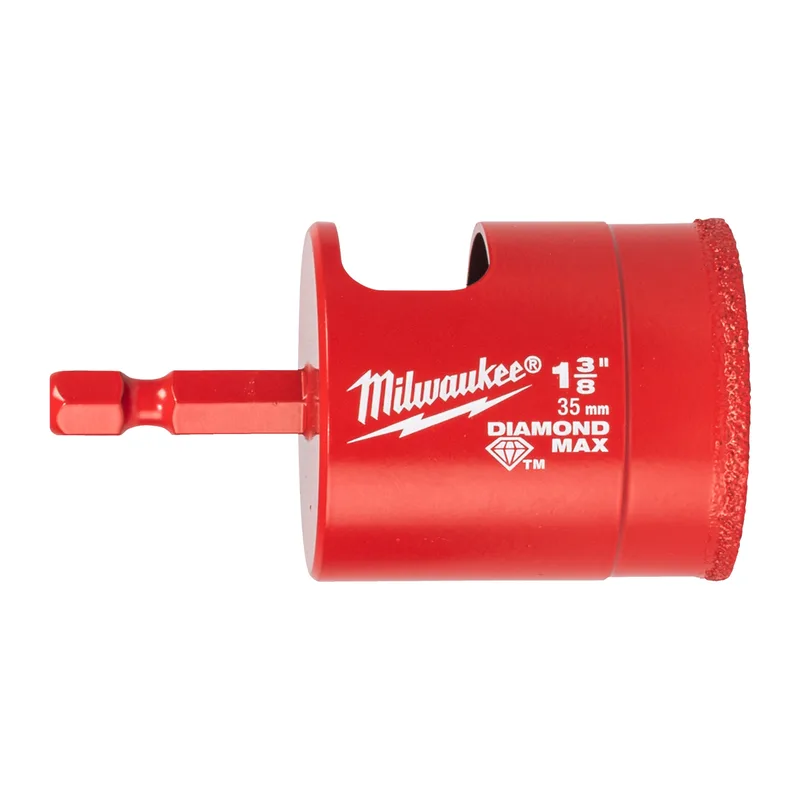Milwaukee 35 mm Diamantboor 1/4" HEX - DIAMOND MAX Nat/Droog - 4932498353 fra Milwaukee – produktbillede