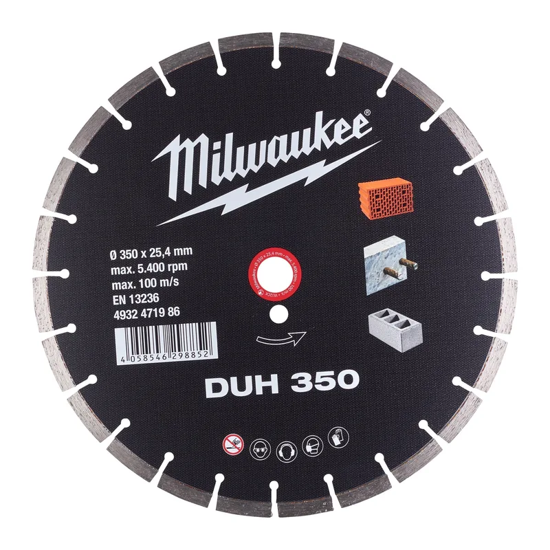 Milwaukee 350 mm Diamantzaagblad DUH - 4932471986 von Milwaukee – Produktbild